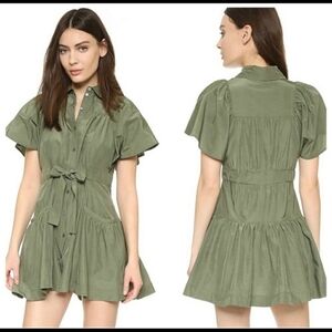 MARISSA WEBB Hunter Green Mini-dress